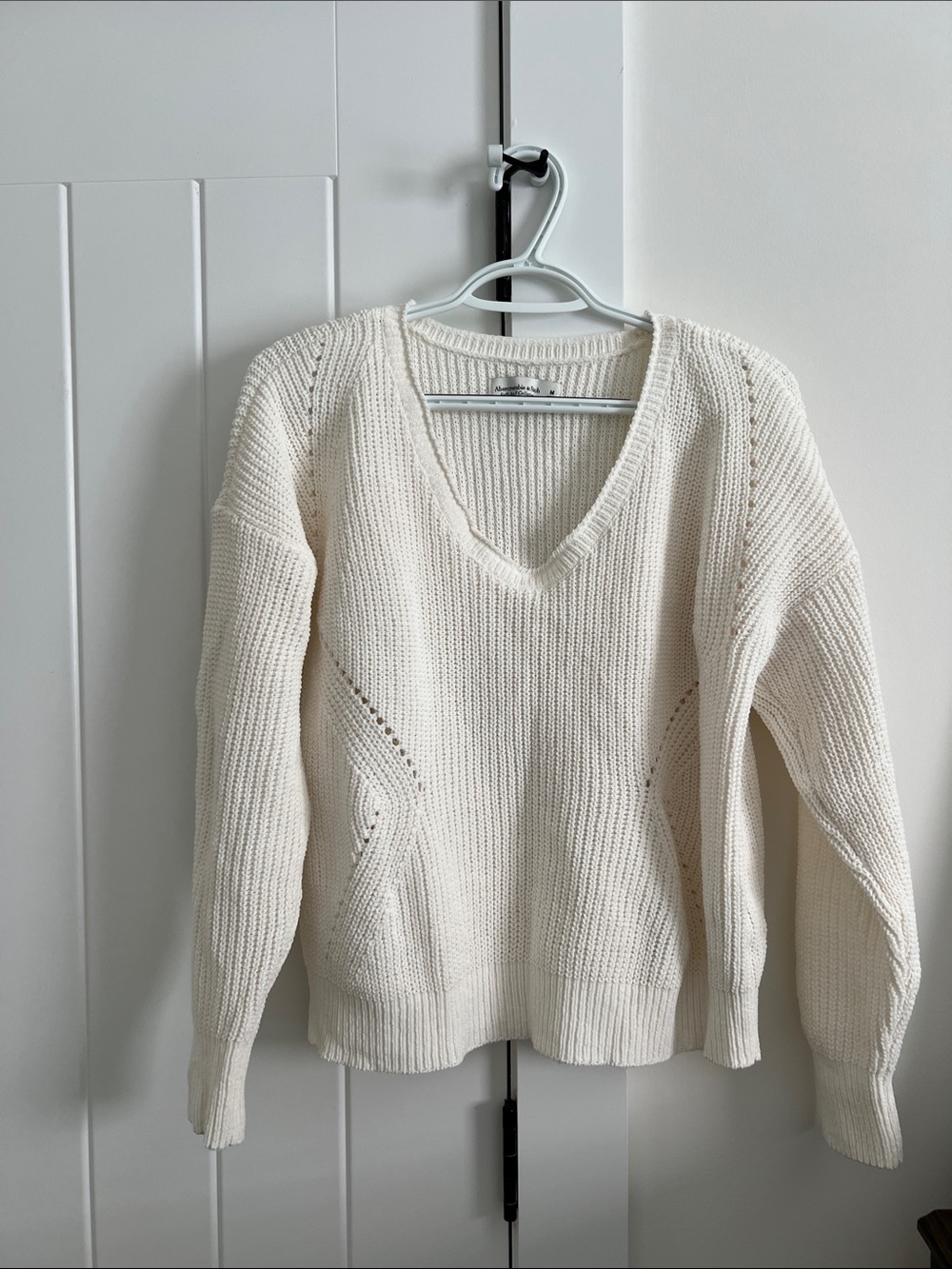 Abercrombie & Fitch Cream/white soft collection Knit Sweater
